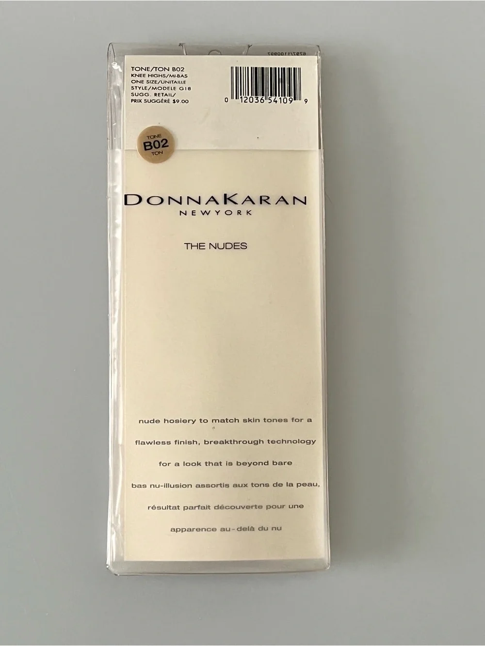 Vintage 90s Donna Karan The Nudes Knee High Hosiery One Size